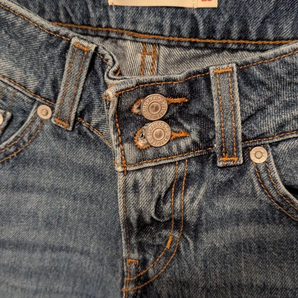 Levi's low loose jeans Women's Medium Blue wash - Picture 3 of 5